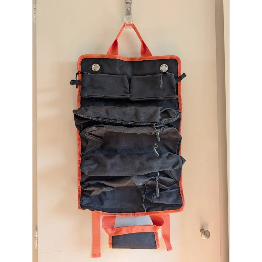 Swiss Design Roll Up Tool Bag Organizer Canvas Multi Pocket Hanging Storage New